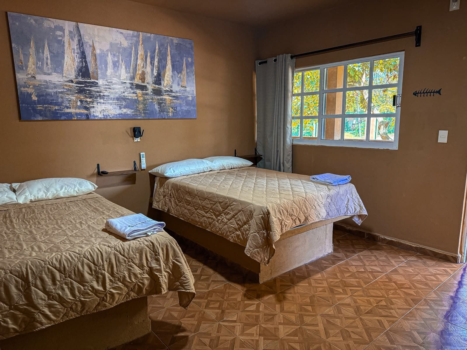 Habitación doble con dos camas
